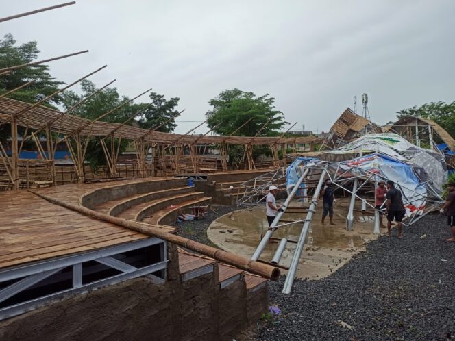 
 Pasca Insiden Ambruk, Tugu Kampung Ketupat Bakal Dibangun dengan Desain Baru Lebih Kokoh
