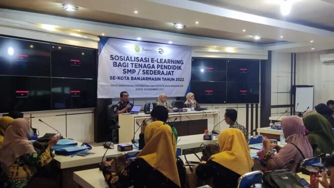 
 Diskominfotik Pacu Skill Guru di Kota Banjarmasin Melalui E-Learning