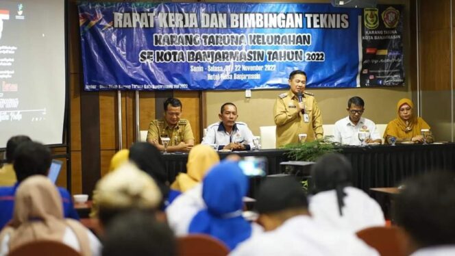 
 Ciptakan Sinergi Antar Pengurus, Karang Taruna se-Kota Banjarmasin Gelar Raker