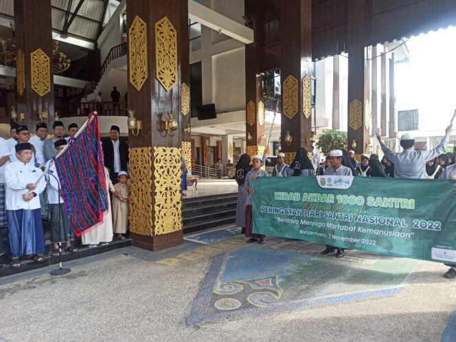 
 Seribu Santri Banjarmasin Mengikuti Kirab Akbar, Menyemarakkan Peringatan Hari Santri Nasional