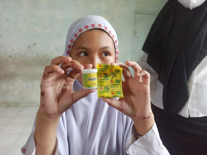 
 Puskesmas Periksa Kondisi Siswa Penderita Scabies di SDN Kelayan Selatan 1 Banjarmasin