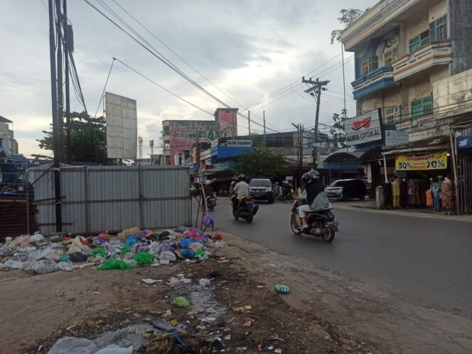 
 Eks-TPS Pasar Kuripan salah satu TPS yang baru saja ditutup DLH Banjarmasin
