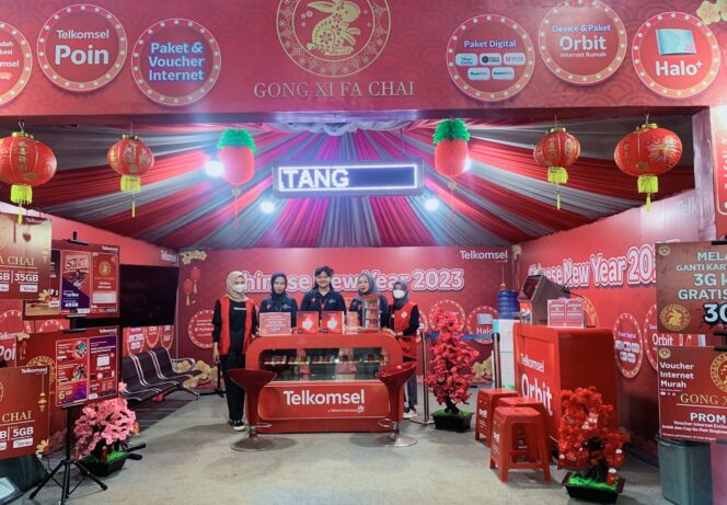 
 Dukung Pemerintah Akselerasikan Industri Pariwisata Indonesia, Telkomsel Kawal Imlek dan Cap Go Meh 2023 di kota Pontianak dan Singkawang