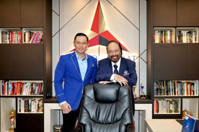 
 Kunjungan Surya Paloh ke Demokrat, AHY: Kami Ingin Kapal Koalisi Ini Berlayar dan Menang