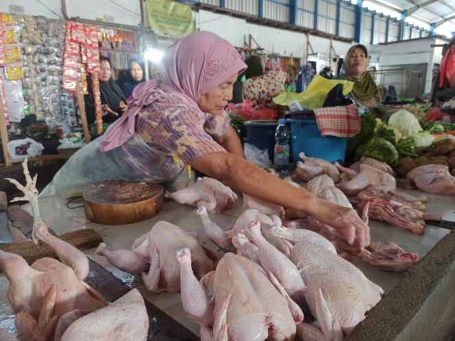 
 Jelang Ramadhan Harga Daging Ayam Naik, Beras Banjar Tetap Bertahan