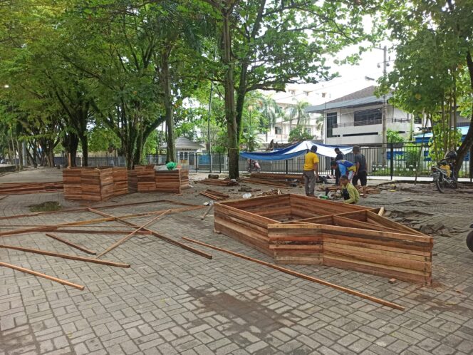 
 Pasar Ramadan Siring Menara Pandang Sudah Mulai Persiapan
