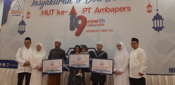 
 Di HUT ke 19 PT Ambapers Gelar Tasyakuran dan Doa Bersama Anak-Anak Panti dan Masyarakat
