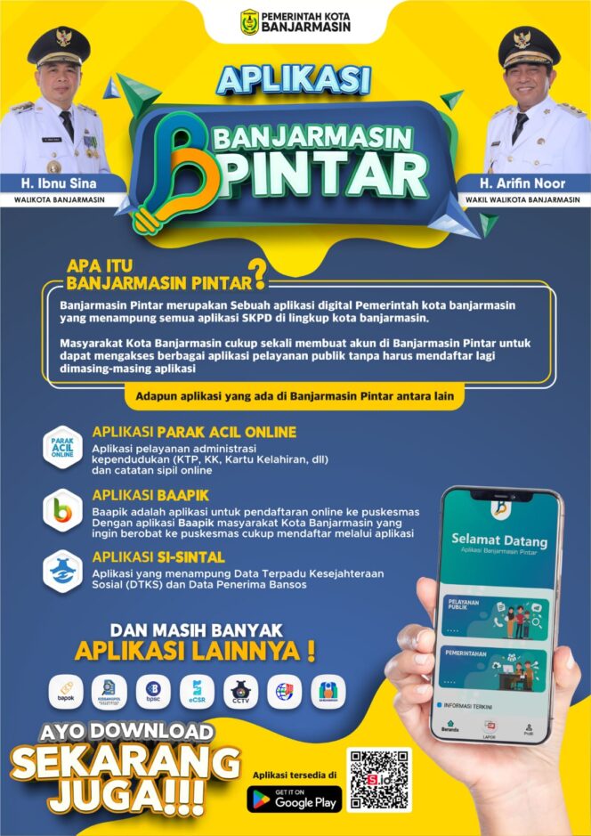 
 Pemko Banjarmasin Masif  Sosialisasikan Aplikasi Banjarmasin Pintar, Guna Masyarakat Melek Digitalisasi