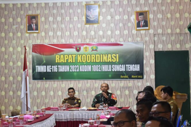 
 Sebentar Lagu Kodim 1002/HST Bakal Gelar TMMD ke 116