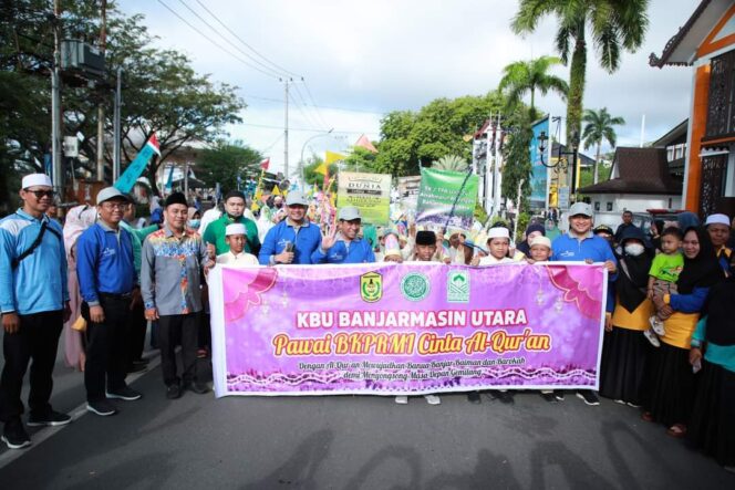 
 Meriah, Pawai Cinta Al Quran BKPRMI Diikuti Ribuan Peserta