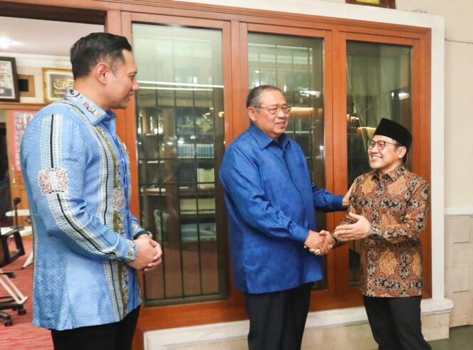 
 Pasca Pertemuan Cak Imin dan SBY, AHY: Jaga Pemilu 2024, Jangan Ada Intervensi, Intimidasi, Dan Kecurangan