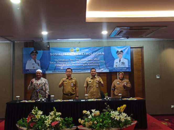 
 Jaga Perlindungan Konsumen Terhadap Tertib Ukur, Pemko Banjarmasin Gelar Sosialisasi Kemetrologian