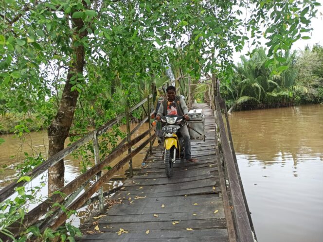 
 Perbaikan Jembatan Kuin Selatan Penghubung Kabupaten Banjar Masih Berproses