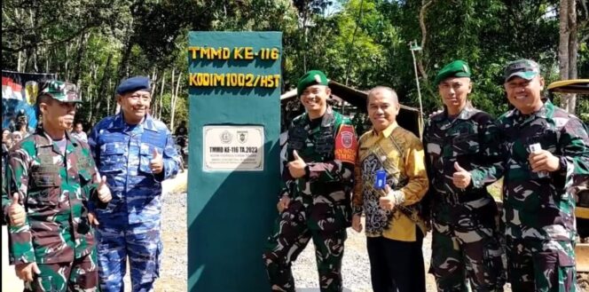 
 Ditutup Kasrem 101/Antasari, Hasil TMMD ke 116 di HST Dongkrak Ekonomi Masyarakat