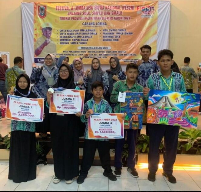 
 SLBN 2 Banjarmasin  Bawa Siswanya Juarai di Lomba FLS2N se Kalsel