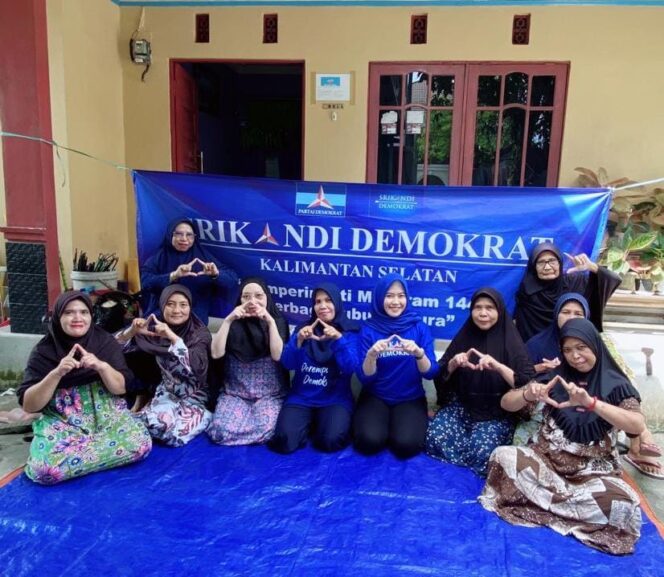 
 Menyemarakkan 10 Muharram Srikandi Demokrat Kalsel Berbagi Bersama Menikmati Bubur Asyura