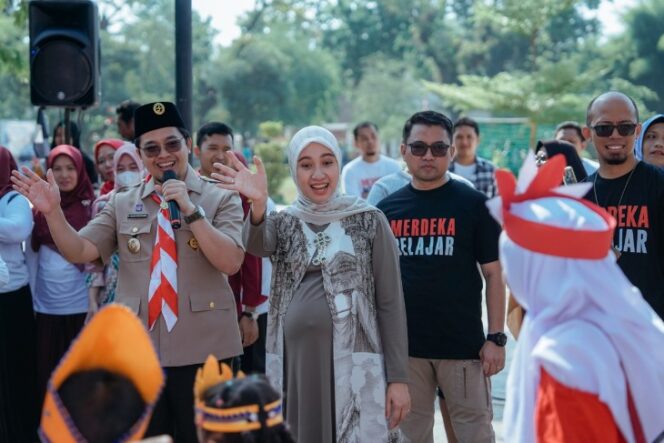 
 HUT ke 78 RI Bersama Anak PAUD se HST, Bunda Cheri Dapat Momen Berkesan