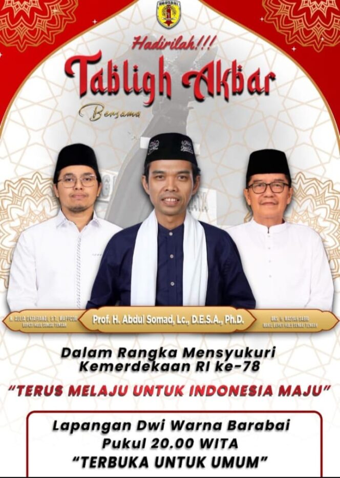 
 Menanti Tausiah UAS di Dwi Warna Barabai, Pemkab HST Lakukan Persiapan