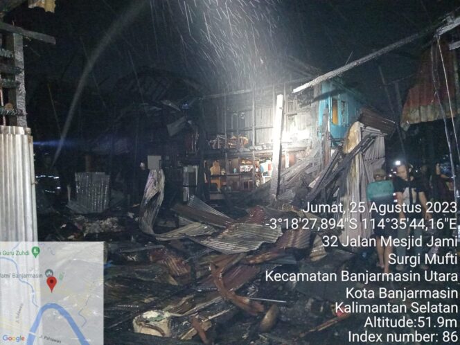 
 BPBD Kota Banjarmasin Laporkan Kebakaran Permukiman di Surgi Mufti