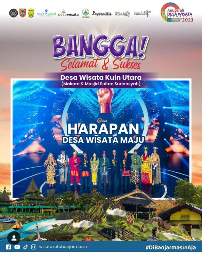 
 Desa Wisata Kuin Utara Raih Juara Harapan I Kategori Desa Wisata Maju