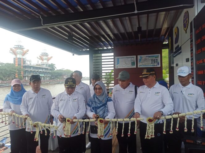 
 Jelang Harjad Kota Banjarmasin, Dua Shelter Sungai Diresmikan