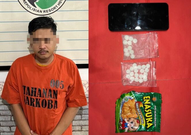 
 Pemuda Gambah HST Kedapatan Miliki Puluhan Butir Obat Terlarang