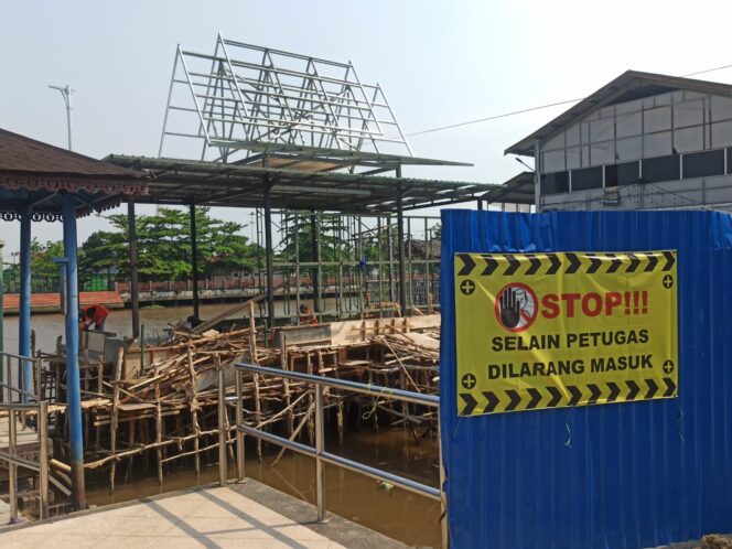 
 Salah satu pembangunan shelter air menggunakan APBN 2023 yang berlokasi Siring Balai Kota.
