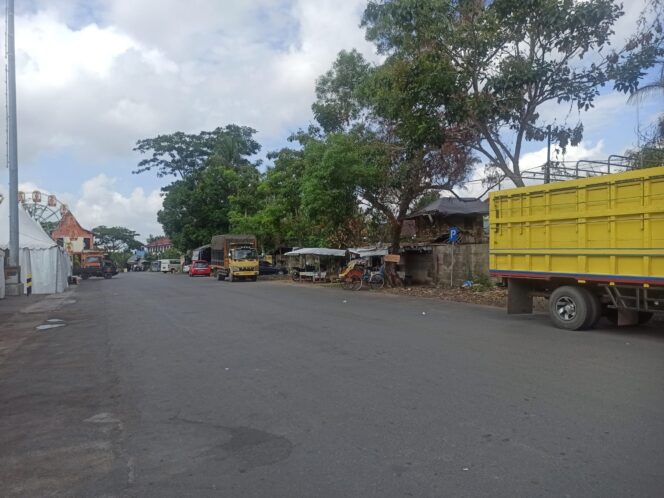 
 Lokasi relokasi para PKL di kawasan Jalan Anang Adenansi.