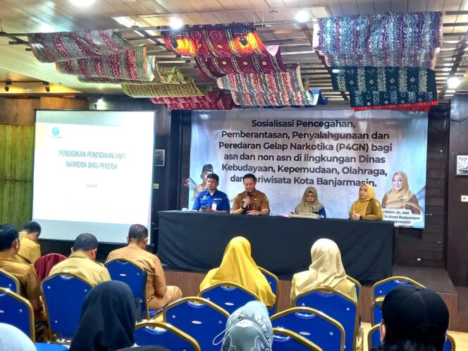 
 Gandeng BNN, Disbudporapar Banjarmasin Sosialisasikan P4GN Kepada Para ASN Non ASN di Lingkungannya