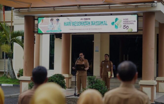 
 HKN ke 59 di HST Diwarnai Bagi-Bagi Protein dari Bupati Aulia