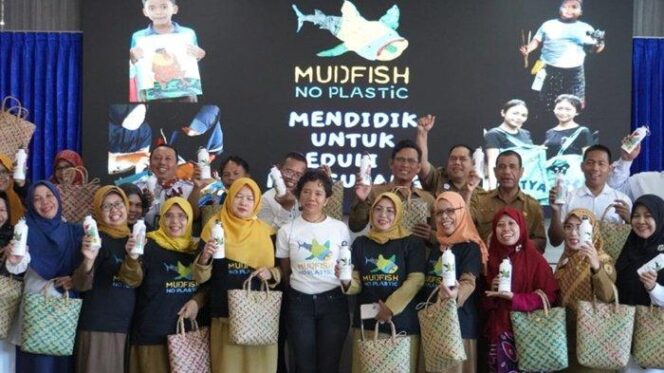 
 Para guru di HST mengikuti edukasi No Plastik, Selasa (21/11/2023).