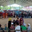 Ratusan alumni Sekolah SMPN 2 HST meramaikan Reuni Akbar, Sabtu (30/12/2023).
