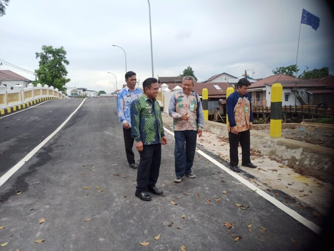 
 Rampung Dibangun, Wakil Walikota Banjarmasin Tinjau Jembatan Tembus Mantuil 1