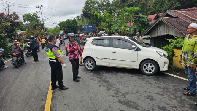 
 Kecelakaan di Batas HST-HSS, Satu Pengendara Terlindas Truk