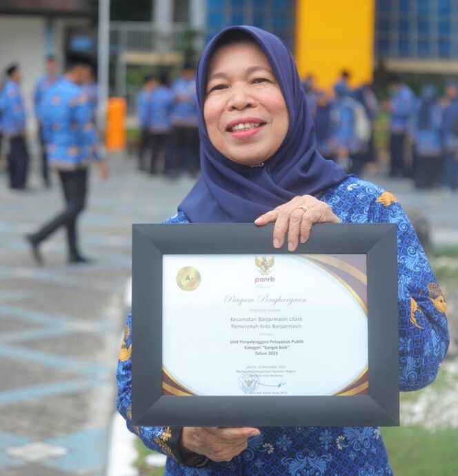 
 Kecamatan Banjarmasin Utara Raih Penghargaan Sangat Baik Kemenpan RB