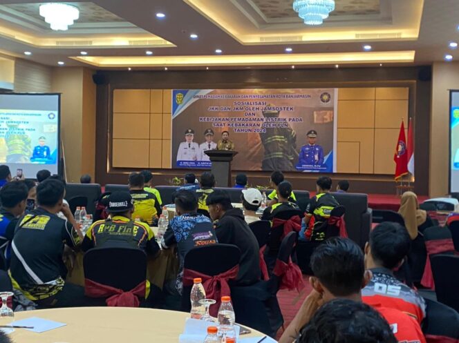 
 Beri Pemahaman Kepada Redkar, DPKP Banjarmasin Sosialisasi JKK, JKM dan Kebijakan Pemadaman Listrik