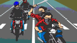 Ket foto : Ilustrasi kenakalan remaja geng motor konvoi bawa Sajam (ist).