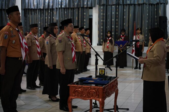 
 Dinakhodai Anhar, Bupati Aulia Harapkan Pramuka HST Bersinergi