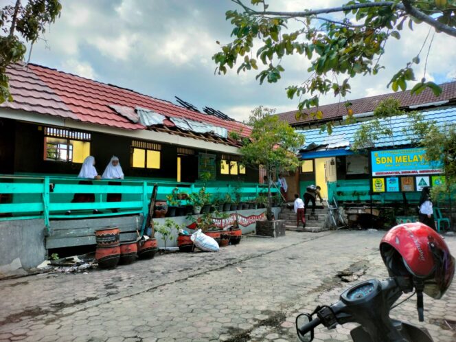 
 Pasca Kebakaran, Proses Belajar Mengajar di SDN Melayu 5 Banjarmasin Berjalan