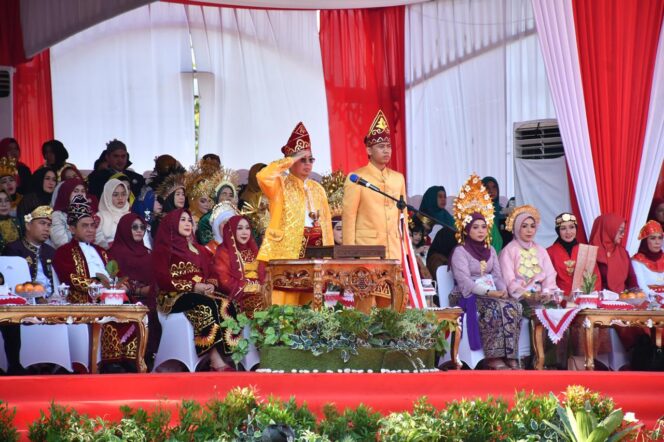 
 Upacara Kemerdekaan RI ke 79 Tahun di Halaman Balai Kota Banjarmasin, Tunjukan Spirit Keberagaman Nusantara