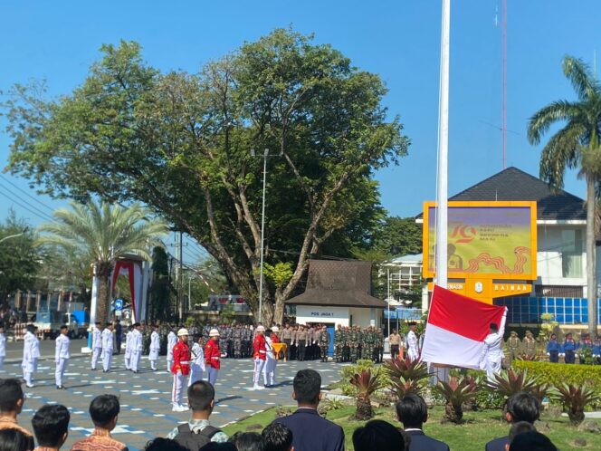 
 Putra Putri Terbaik Paskibra Banjarmasin Sukses Kibarkan Merah Putih