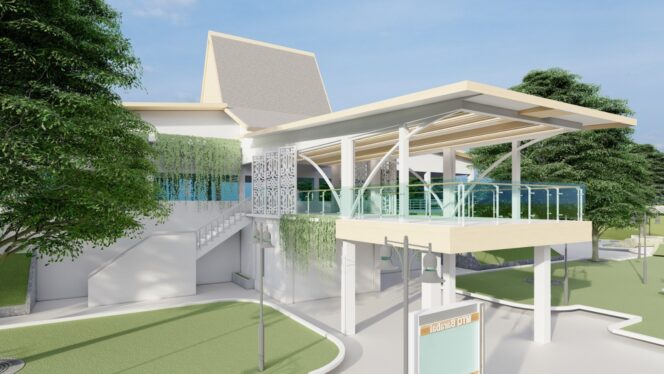 
 Eks Gedung MTQ di HST Disulap Estetik!