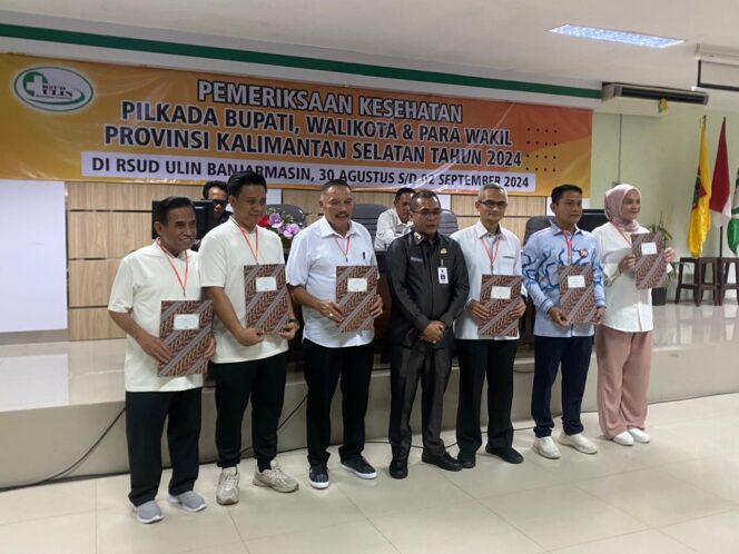 
 Tiga Bapaslon Wali Kota dan Wakil Wali Kota Banjarmasin Optimis Hasil Pemeriksaan Kesehatan Mereka Bagus
