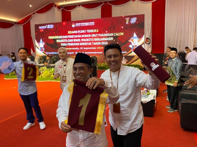 
 Dapat Nomor Urut 1, Arifin – Akbari Siap Prioritaskan Kebaikan Warga kota Banjarmasin