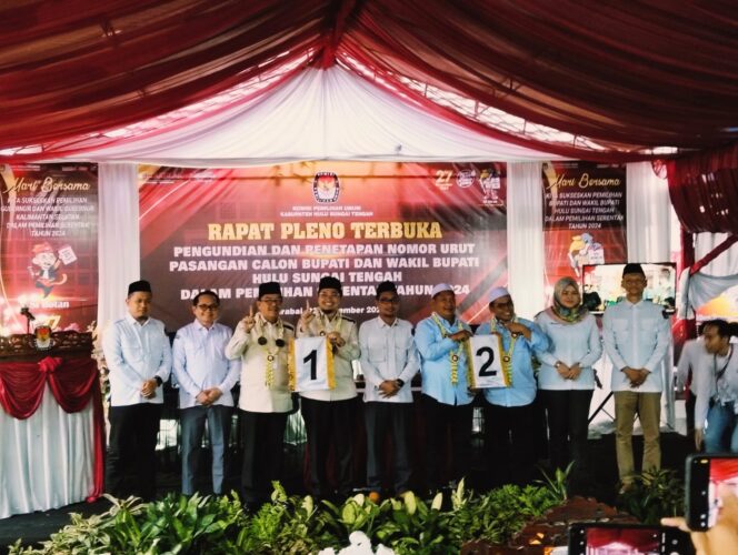 
 KPU Tetapkan Nomor Urut Calon Kepala Daerah HST