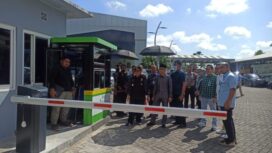 Ket foto : Peresmian gate parkir di KCM Banjarmasin tahun 2023 lalu.
