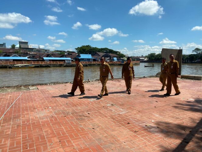
 Penyambungan Siring Eks Wahana Bermain Mitra Plaza Sudah Mulai Dilakukan