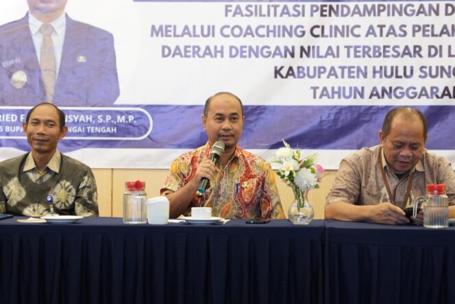 
 Coaching Clinic Pejabat Pengguna Anggaran di HST, Pjs Bupati Harapkan Amanah