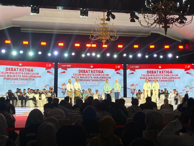 
 Debat Terakhir, Masing-Masing Paslon Wali Kota Banjarmasin Serahkan Masyarakat Tentukan Pilihan Sendiri