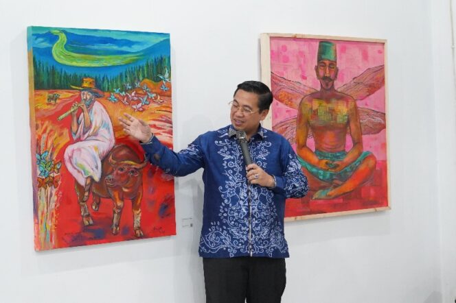 
 Buka Pameran Seni Rupa Tunggal, Ibnu Sina: Bangkitkan Semangat Seniman dan Budayawan Untuk Berekspresi